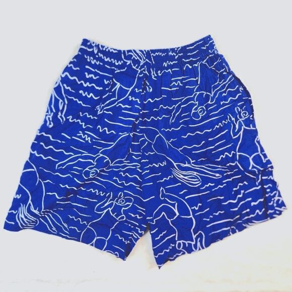 Vintage 1980's Esprit Bathing Beauties Novelty Print Shorts Sz Medium